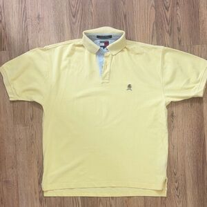 Tommy Hilfiger Light Yellow Polo Shirt Mens size Large